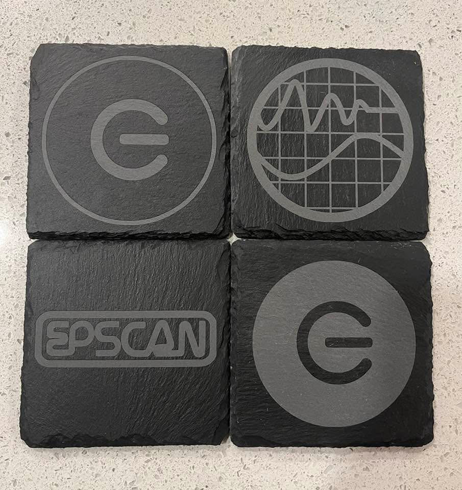 Custom engraved slate coaster