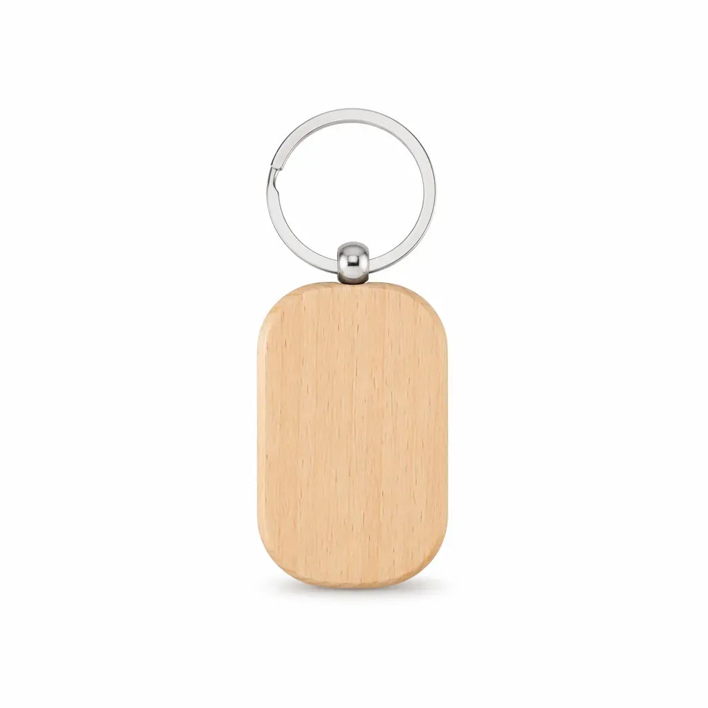 Laser Engraving Wood Keychain