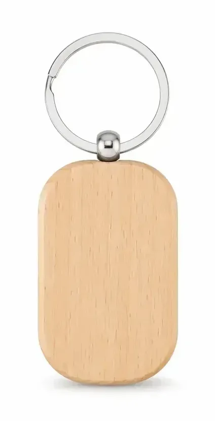 Laser Engraving Wood Keychain