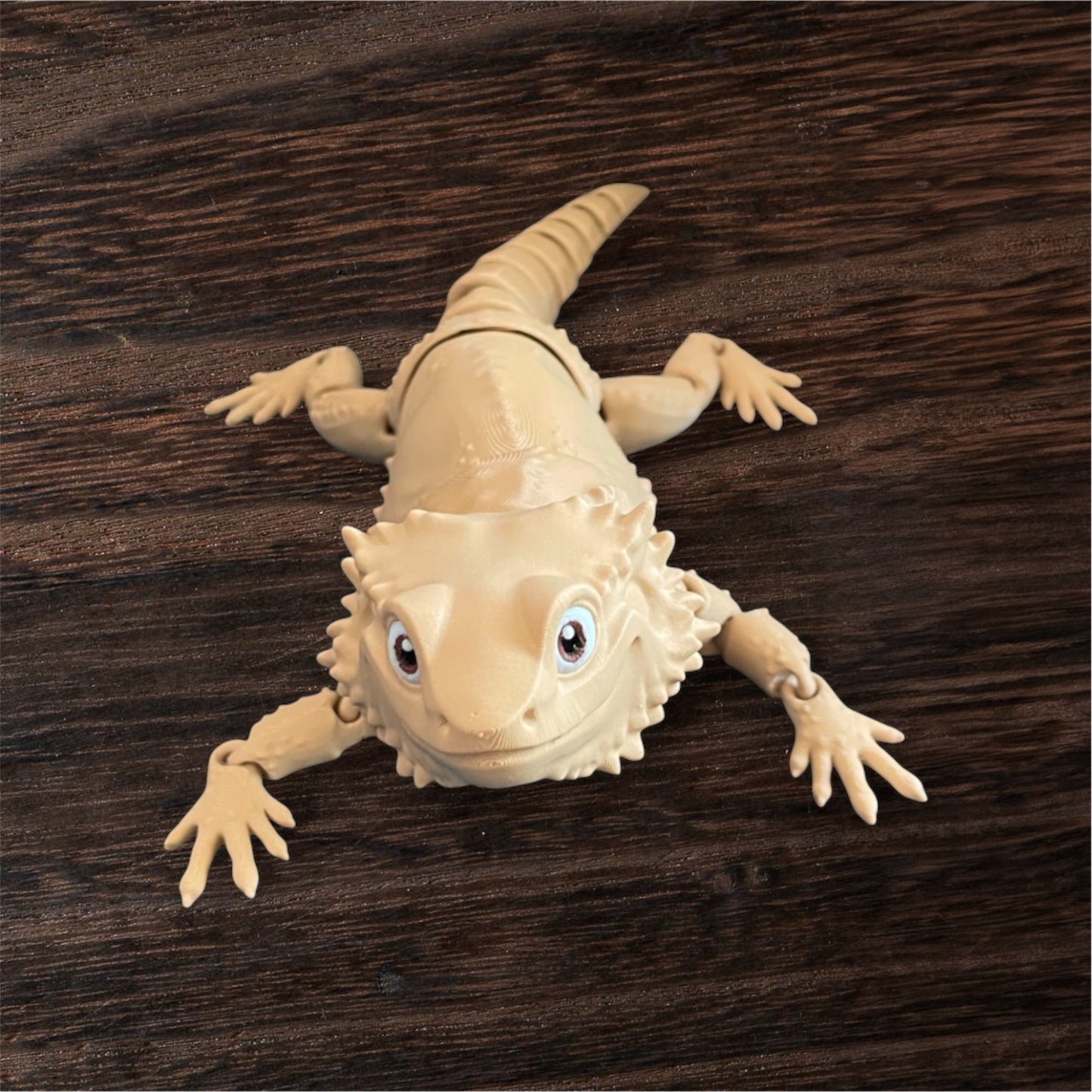 Bearded Dragon Articulated Toy – Made in Canada – 3D Printed Flexi Reptile