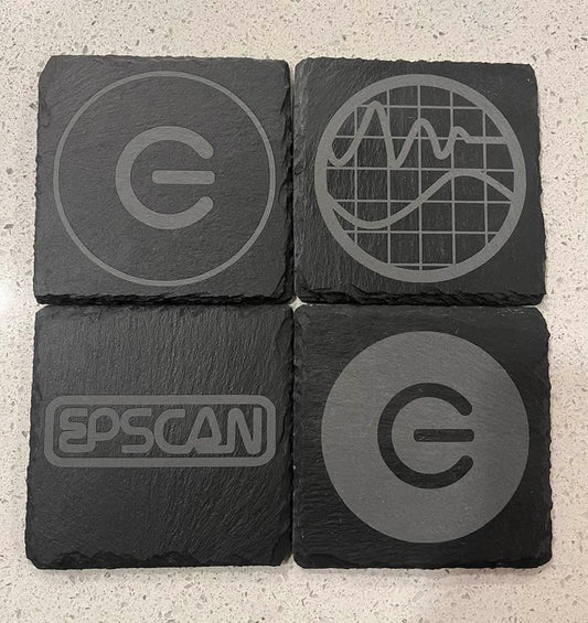 Custom engraved slate coaster