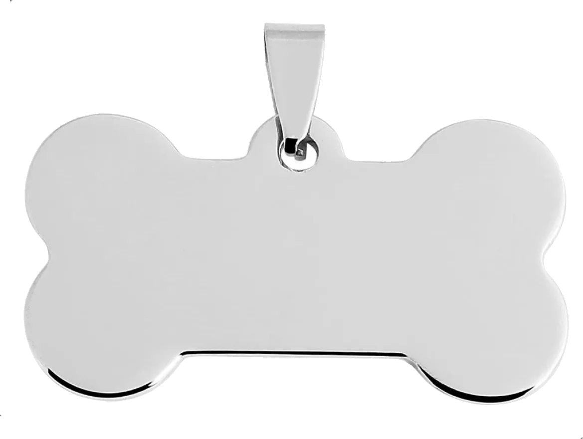 Polished Bone Pet ID Tag