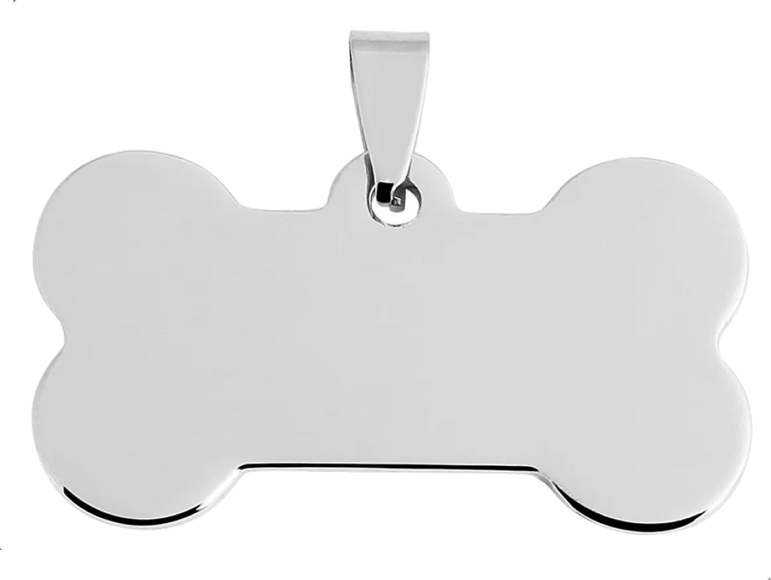 Polished Bone Pet ID Tag